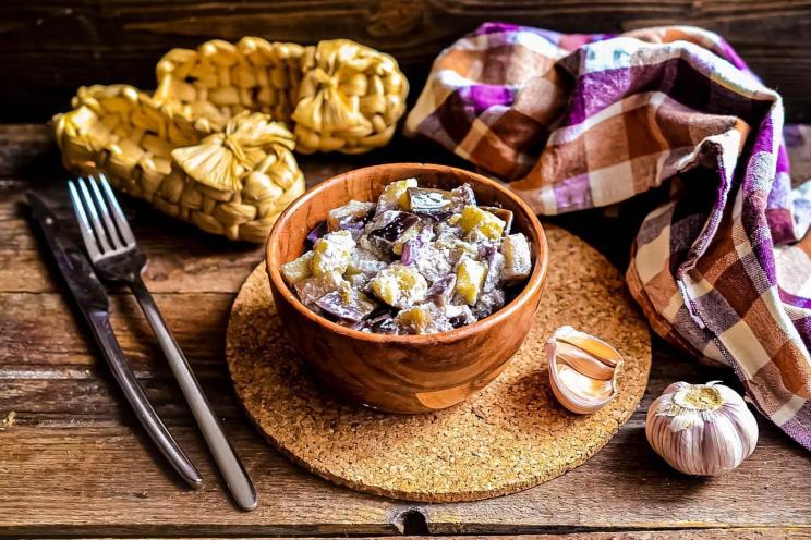 Creamy Garlic Eggplant Stew Creamy Garlic Eggplant Stew
