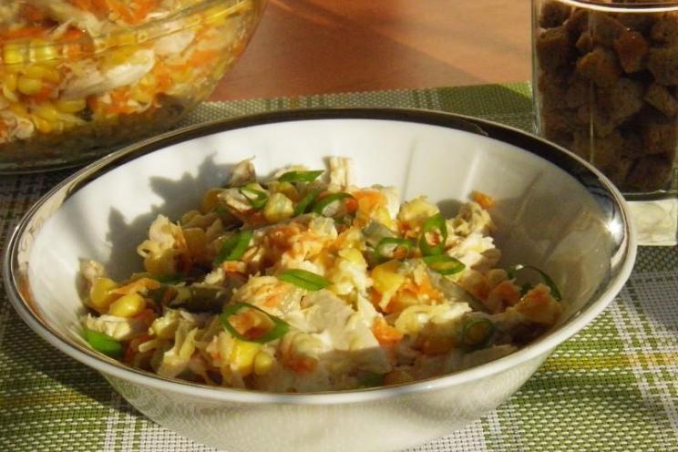 Chicken and Crouton Breakfast Salad