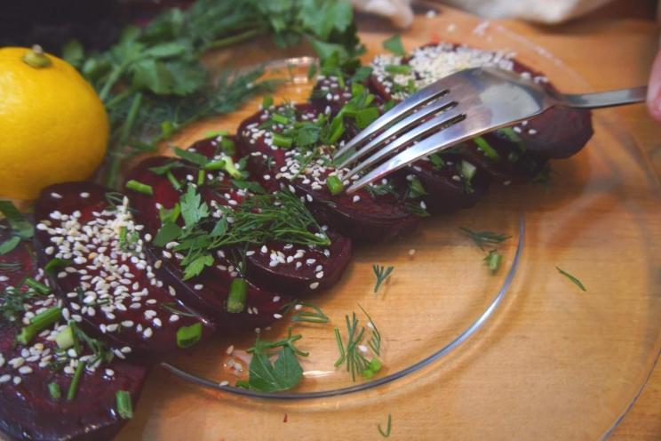 Lemon-Herb Roasted Beets