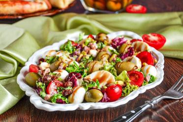 Tomato and Adyghe Cheese Salad