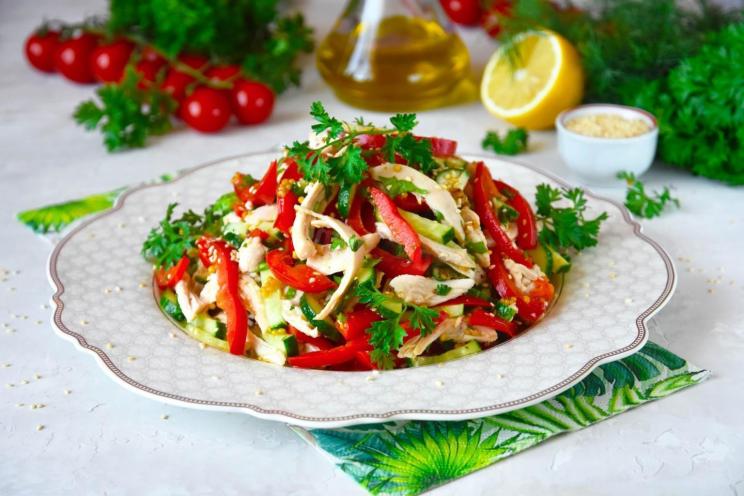 Flavorful Chicken Veggie Salad