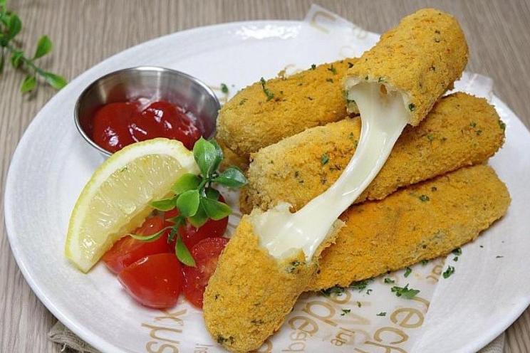 Cheese and Parsley Snack Sticks