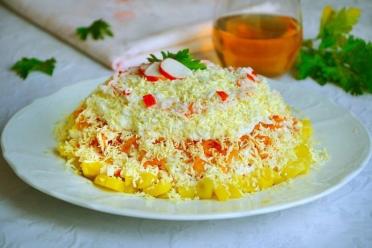Crab Stick and Potato Salad: A Festive Table Delight