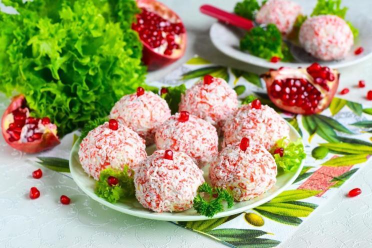 Crab Stick and Cheese Raffaello Bites Crab Stick and Cheese Raffaello Bites