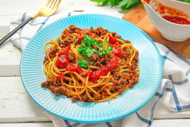 Quick & Tasty Spaghetti with Meat Sauce
