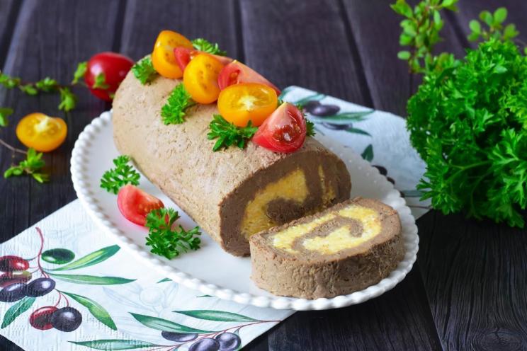 Easy Chicken Liver Roll with Savory Egg & Cheese Filling Easy Chicken Liver Roll with Savory Egg & Cheese Filling