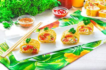 Easy Red Fish Egg Rolls