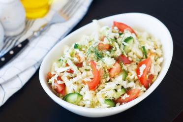 Chinese Cabbage, Cucumber, and Tomato Salad