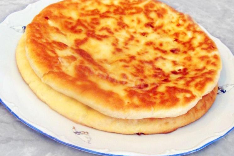 No-Yeast Sour Cream Khachapuri with Suluguni Cheese