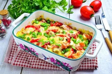 Roasted Pork with Tomatoes and Potatoes