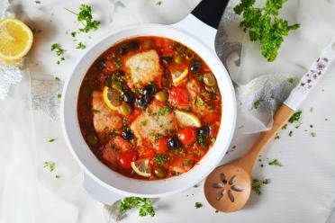 Quick & Tasty Pan-Stewed Cod with Veggies