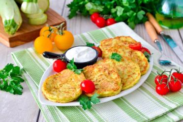 Fluffy Zucchini Pancakes