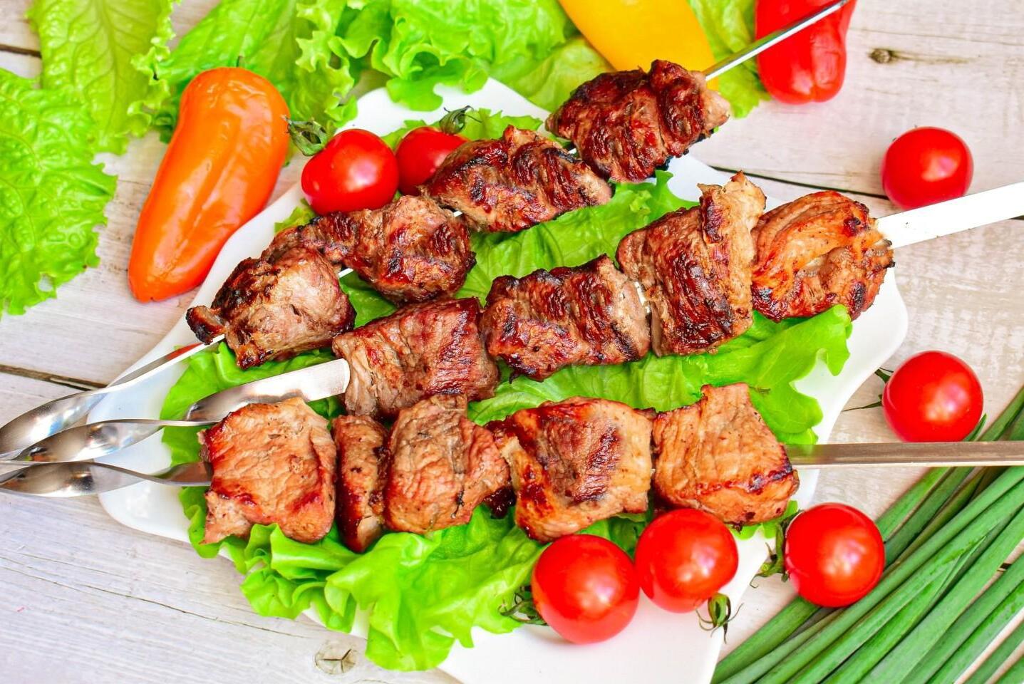 Tender Mineral Water Pork Kebabs Tender Mineral Water Pork Kebabs