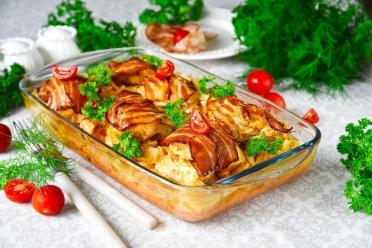 Bacon-Wrapped Oven-Baked Chicken