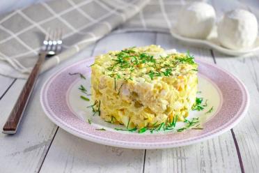 Simple and Festive Chicken and Cucumber Olivier Salad