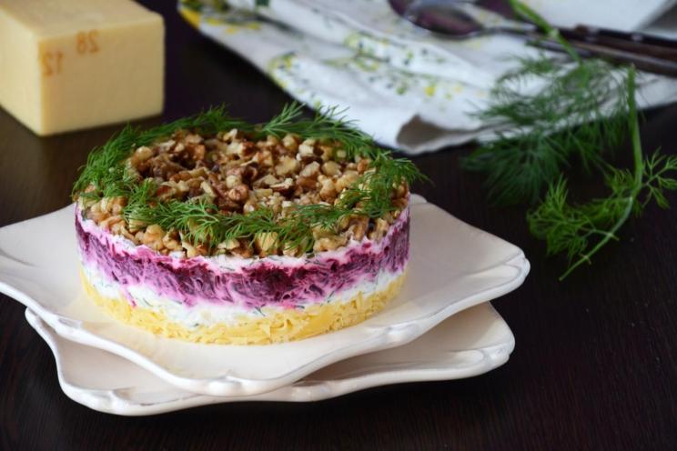 Tangy Cheese Salad Under a Flavorful Coat Tangy Cheese Salad Under a Flavorful Coat