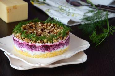 Tangy Cheese Salad Under a Flavorful Coat