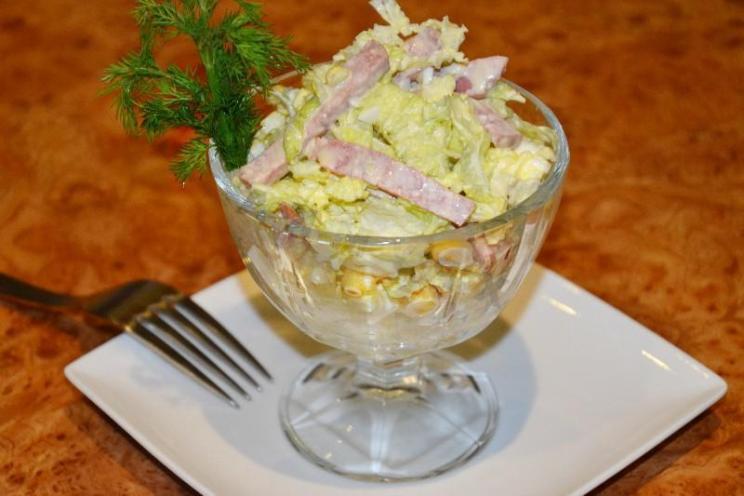 Smoked Sausage and Chinese Cabbage Salad Smoked Sausage and Chinese Cabbage Salad