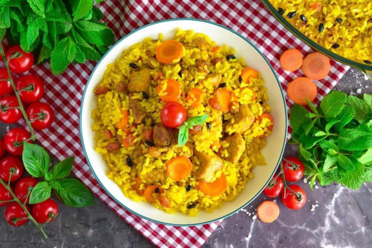 Oven-Baked Pork Pilaf: Perfectly Crumbly and Flavorful