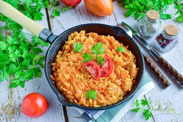 One-Pan Cabbage, Rice, and Pork Skillet