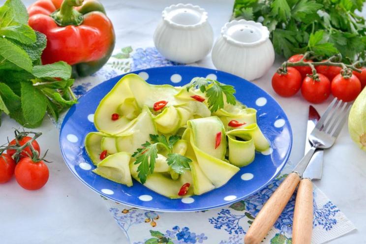 Spicy Zucchini Salad