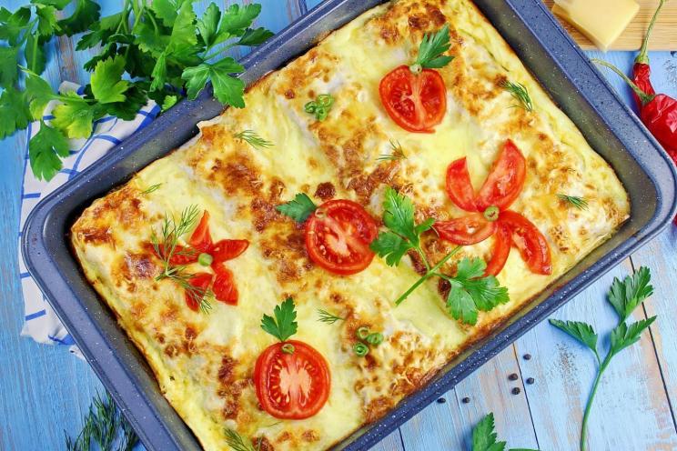 Oven-Baked Meat and Cheese Lavash Pie Oven-Baked Meat and Cheese Lavash Pie