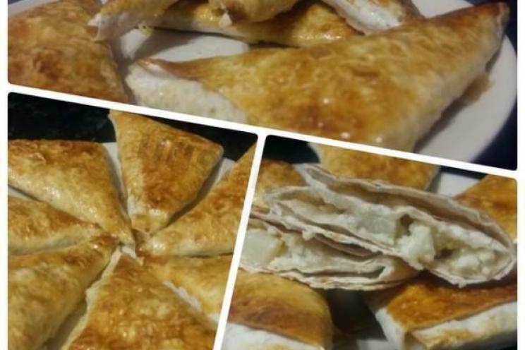 Apple-Curd Lavash Bites