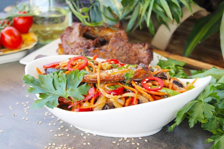 Spicy Korean Eggplant Salad Spicy Korean Eggplant Salad