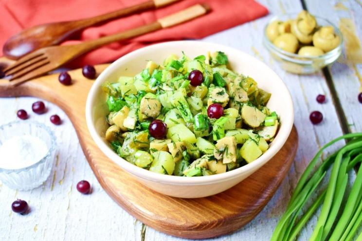 Quick and Easy Rustic Mushroom Salad