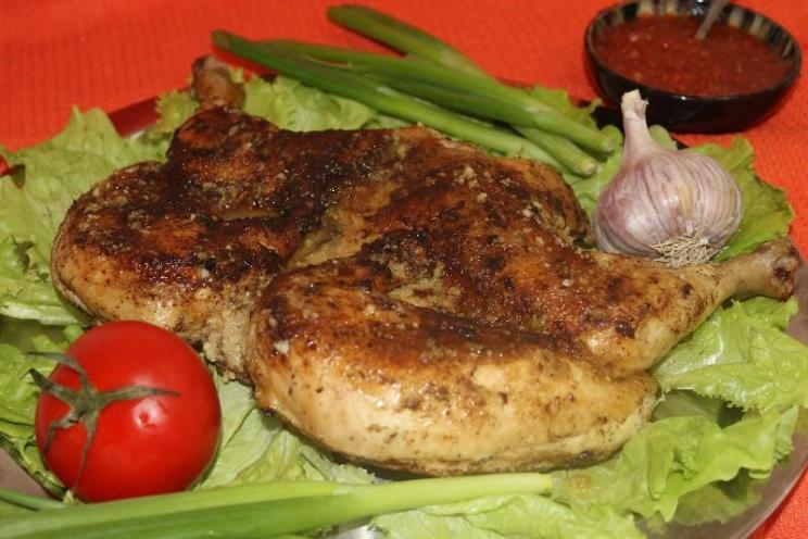 Garlic-Infused Chicken Tabaka Garlic-Infused Chicken Tabaka