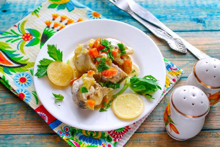 Easy Pan-Fried Pollock with Creamy Carrots Easy Pan-Fried Pollock with Creamy Carrots