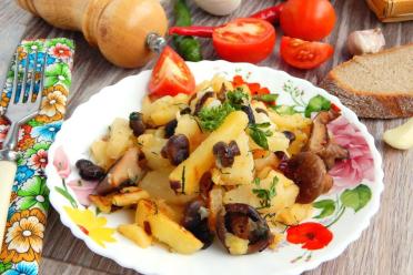 Wild Mushroom and Potato Sauté