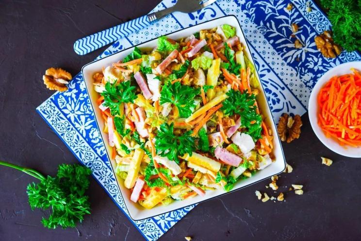 Korean Carrot and Ham Salad Delight Korean Carrot and Ham Salad Delight