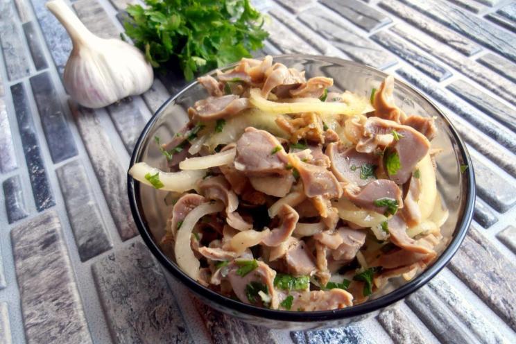 Spicy Marinated Chicken Gizzards