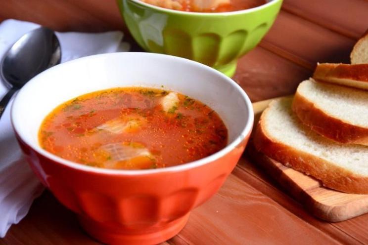 Fish & Corn Tomato Soup Delight