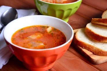 Fish & Corn Tomato Soup Delight