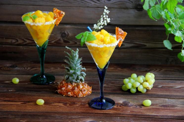 Tropical Pineapple Mango Granita Recipe Tropical Pineapple Mango Granita Recipe