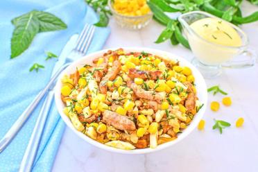 Hearty Meat and Corn Salad