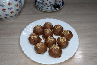 Chocolate-Covered Prunes with Almonds