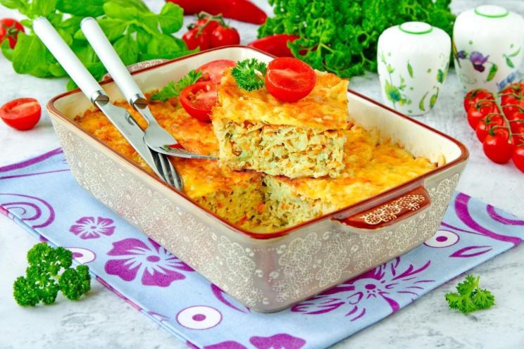 Cheesy Baked Cabbage and Egg Casserole