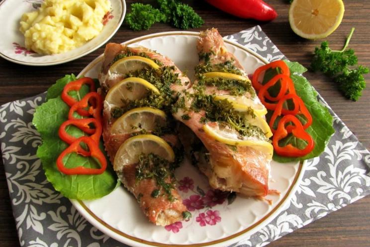 Oven-Baked Lemon Sea Bass in Foil