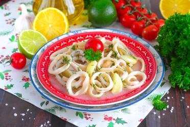 Garlic Lemon Squid Rings