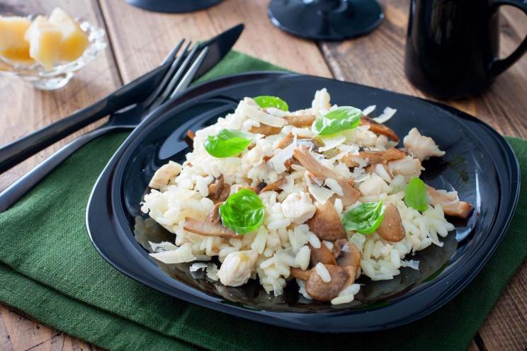 Chicken and Mushroom Italian Risotto