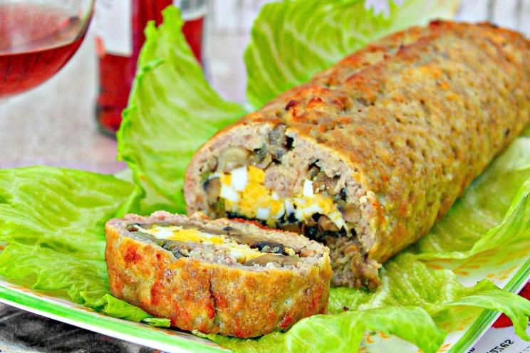 Stuffed Oven-Baked Meatloaf