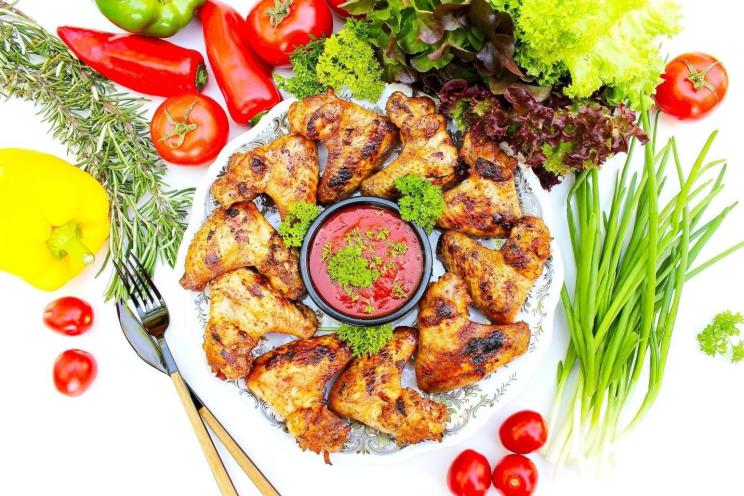 Grilled Chicken Wing Shish Kebab Recipe