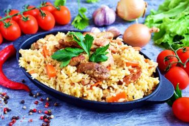 Quick and Easy Pork Pilaf Skillet