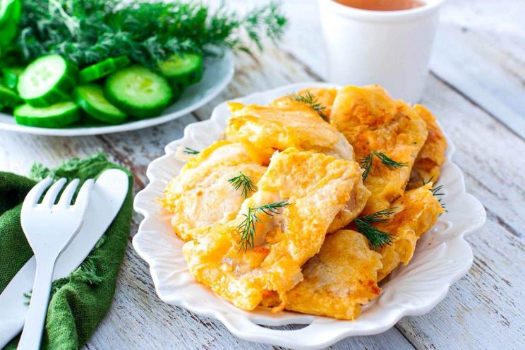 Pan-Fried Battered Pollock Fillet