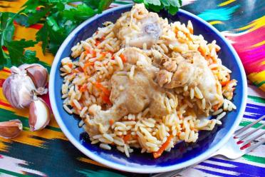 Chicken Pilaf in a Duck Pot