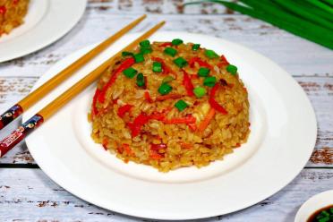 Spicy Chicken and Veggie Fried Rice