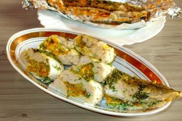 Baked Hake with Veggies in Foil